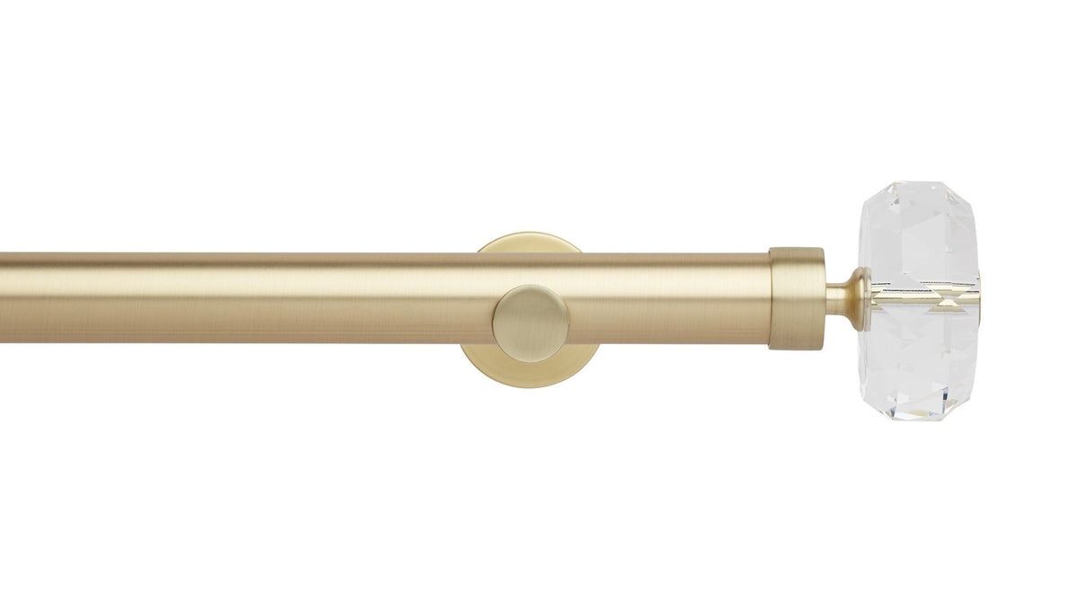 Faceted Ellipse Eyelet, Cylinder Bracket::Gold