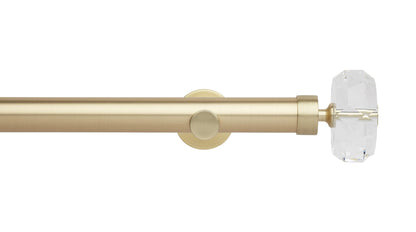 Faceted Ellipse Eyelet, Cylinder Bracket::Gold