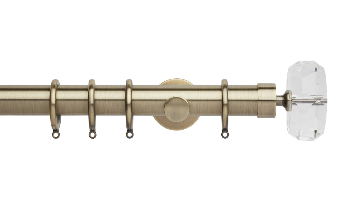 Faceted Ellipse, Cylinder Bracket::Spun Brass