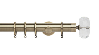 Faceted Ellipse, Cylinder Bracket::Spun Brass