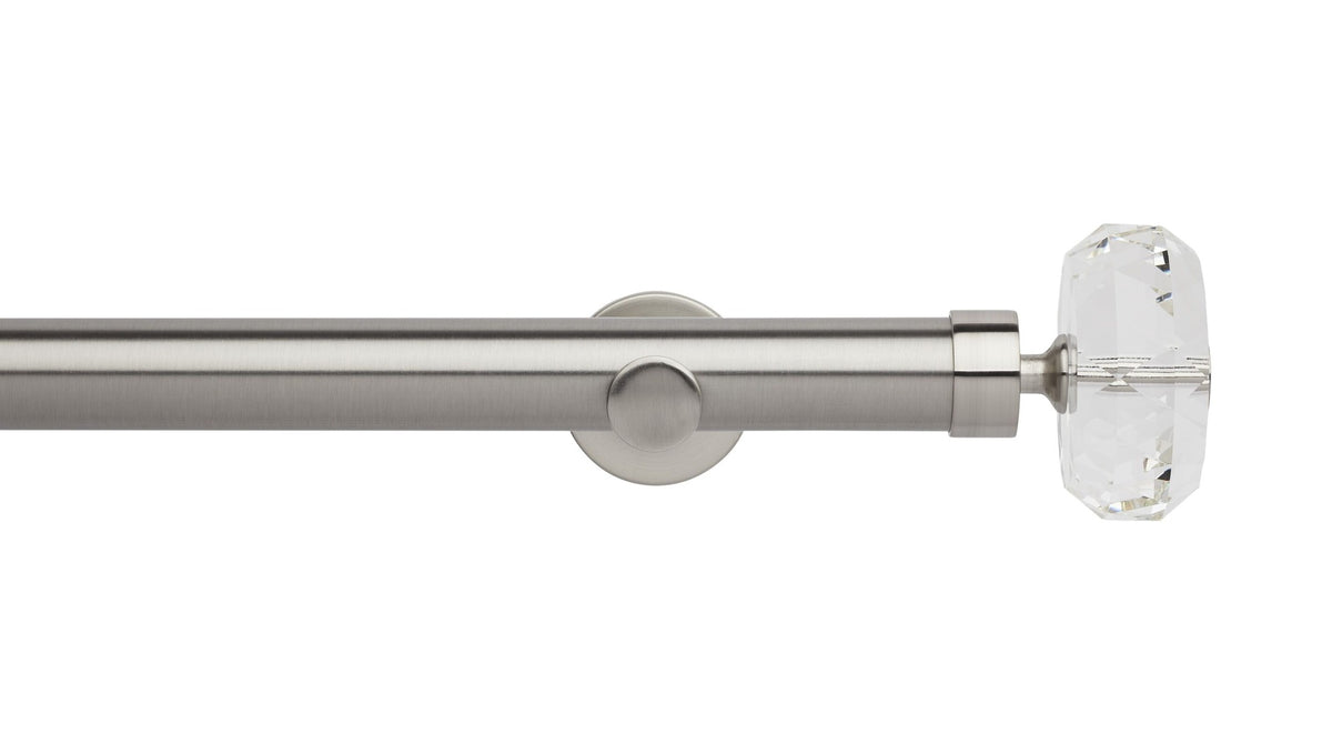 Faceted Ellipse Eyelet, Cylinder Bracket::Stainless Steel