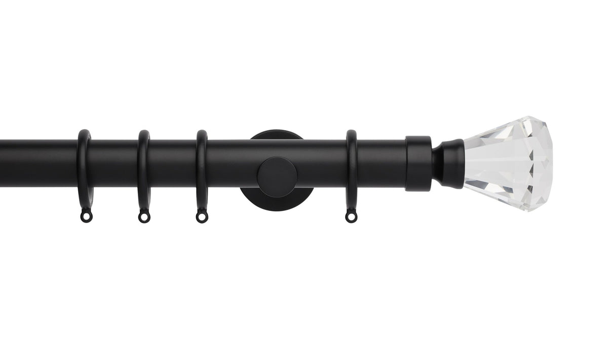 Faceted Trumpet, Cylinder Bracket::Matt Black