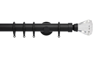 Faceted Trumpet, Cylinder Bracket::Matt Black