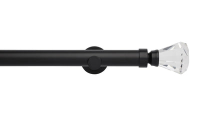 Faceted Trumpet Eyelet, Cylinder Bracket::Matt Black