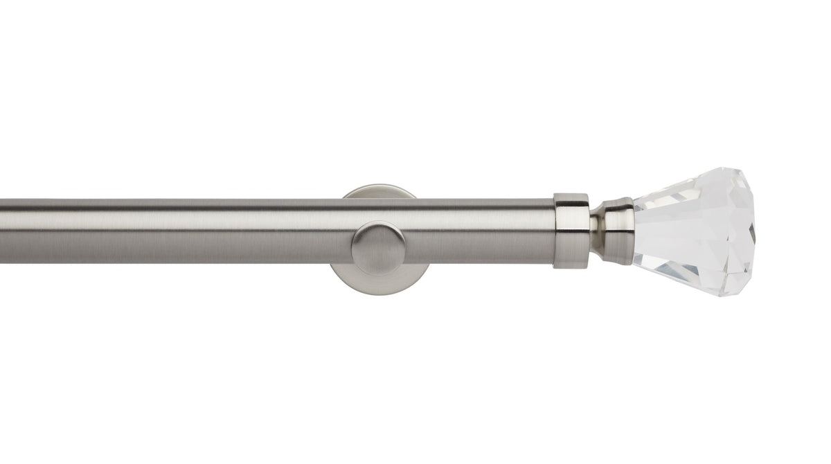 Faceted Trumpet Eyelet, Cylinder Bracket::Stainless Steel