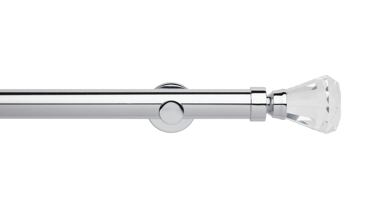 Faceted Trumpet Eyelet, Cylinder Bracket::Chrome