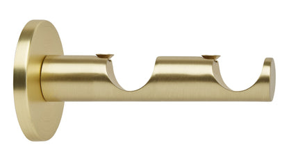 Hallis Neo Double Bracket, 28mm + 28mm (Curtain Pole), Gold