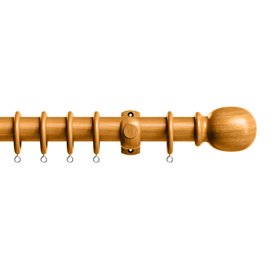 Speedy Victory Wood curtain pole, Antique Pine