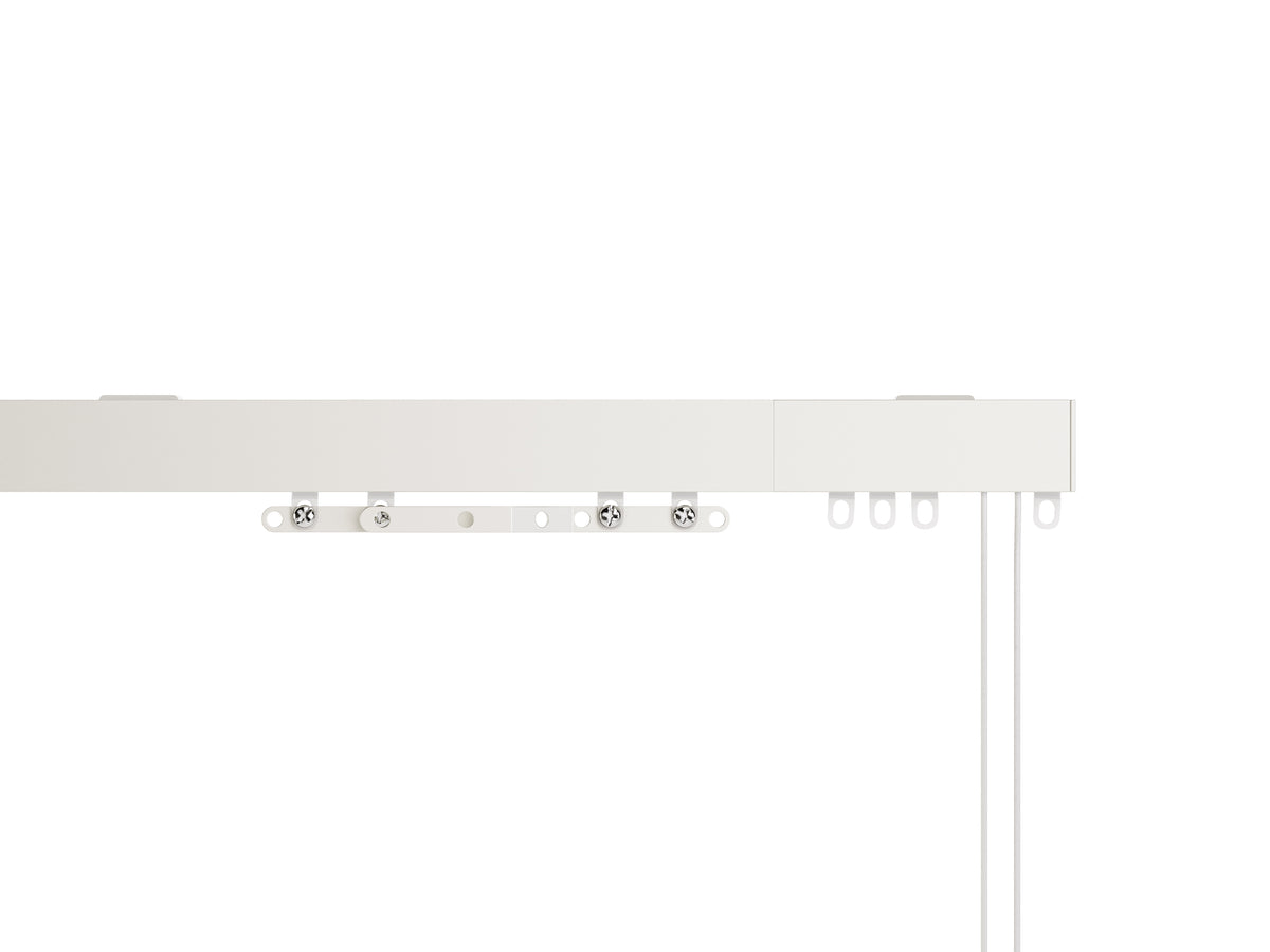 Speedy Contour corded curtain track, front detail