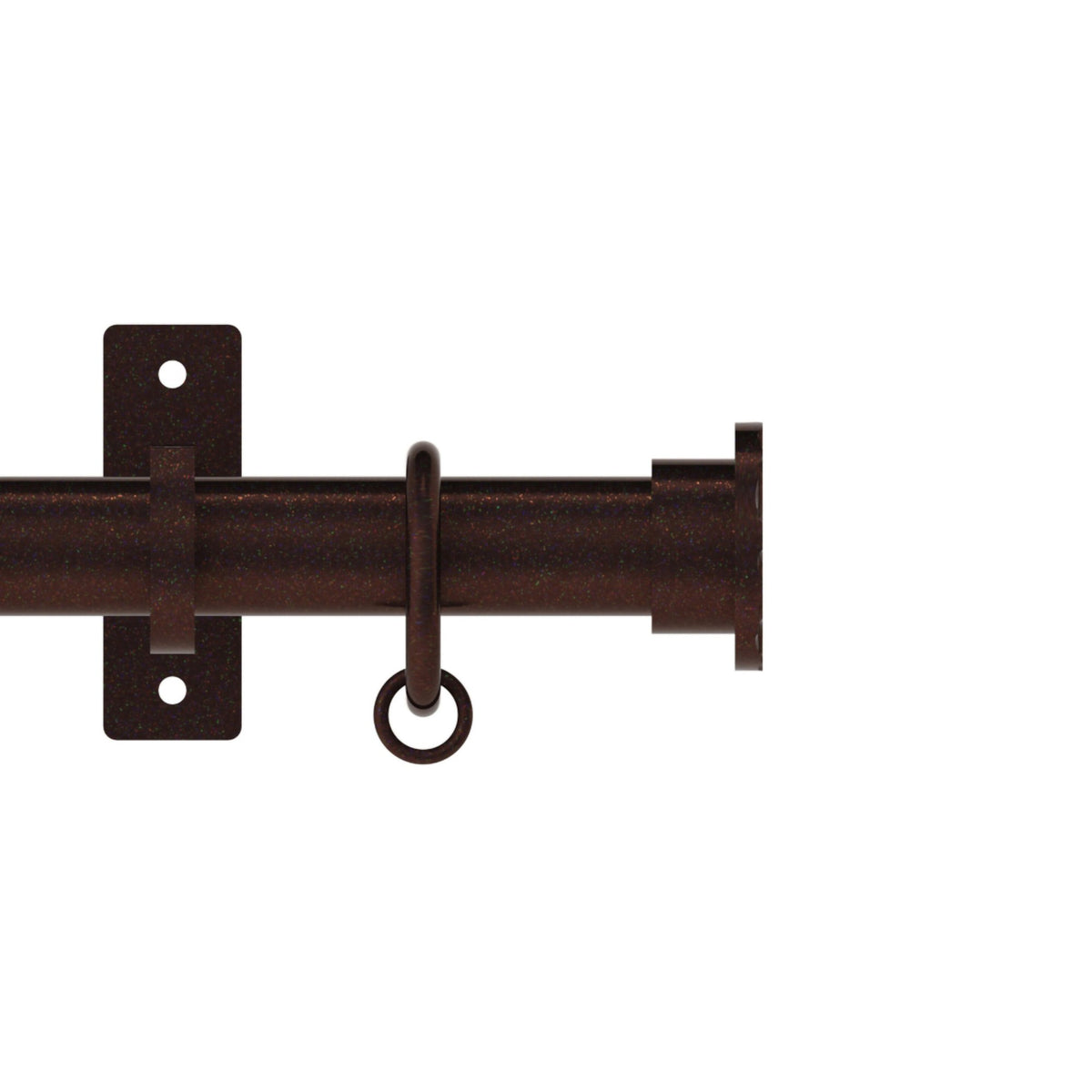 Hallis Arc Arc 25mm Hammered Pole Set Bronze