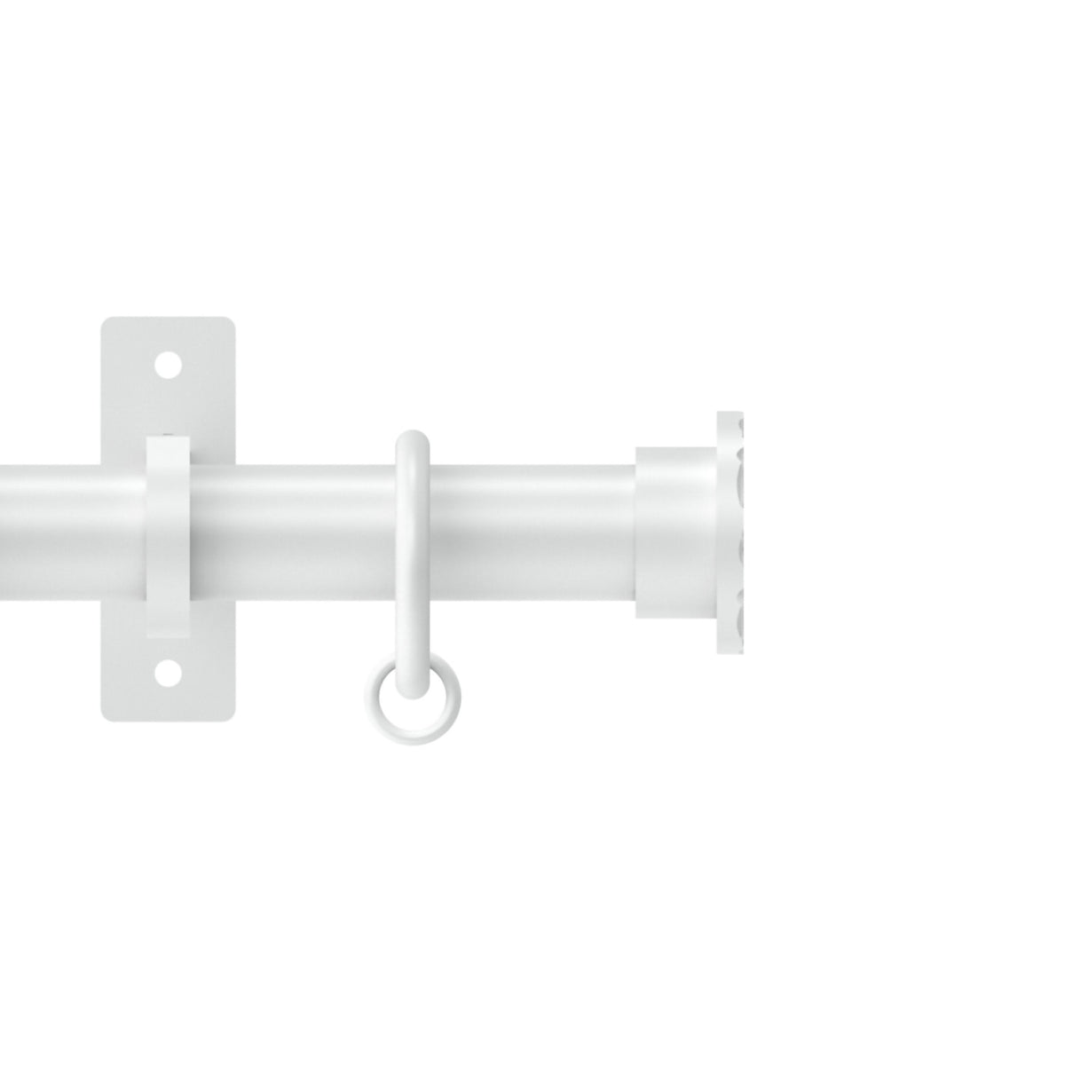 Hallis Arc Arc 25mm Hammered Pole Set China White