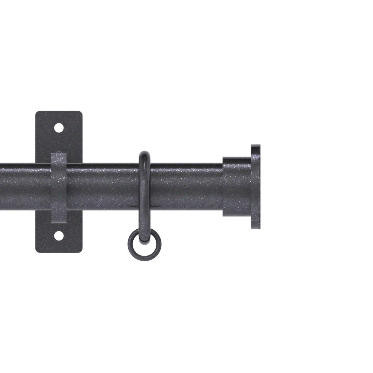 Hallis Arc Arc 25mm Hammered Pole Set Gunmetal