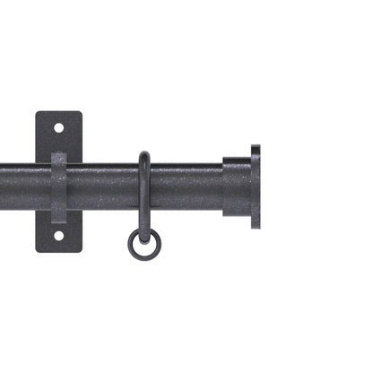 Hallis Arc Arc 25mm Hammered Pole Set Gunmetal