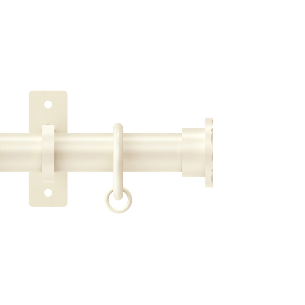 Hallis Arc Arc 25mm Hammered Pole Set Linen