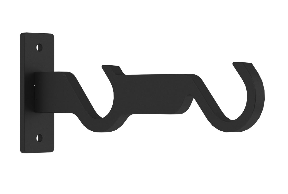 Hallis Arc End Bracket, Soft Black