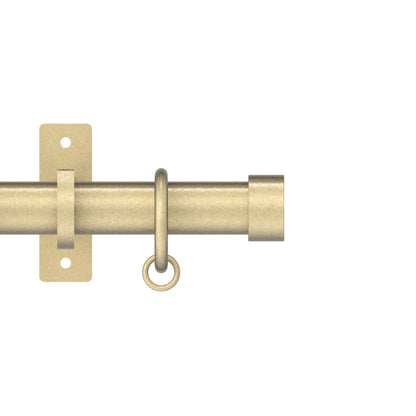 Hallis Arc Arc 25mm Stud Pole Set Soft Brass
