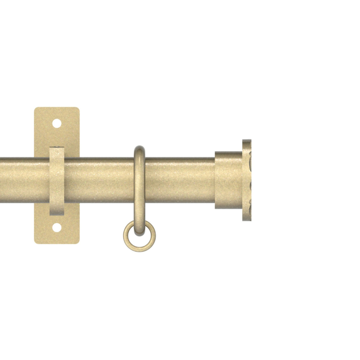 Hallis Arc Arc 25mm Hammered Pole Set Soft Brass