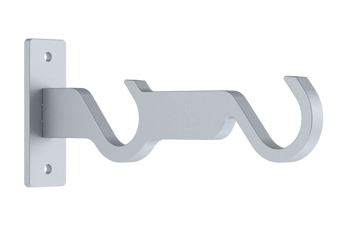 Hallis Arc End Bracket, Soft Silver