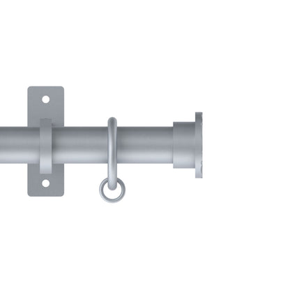 Hallis Arc Arc 25mm Hammered Pole Set Soft Silver