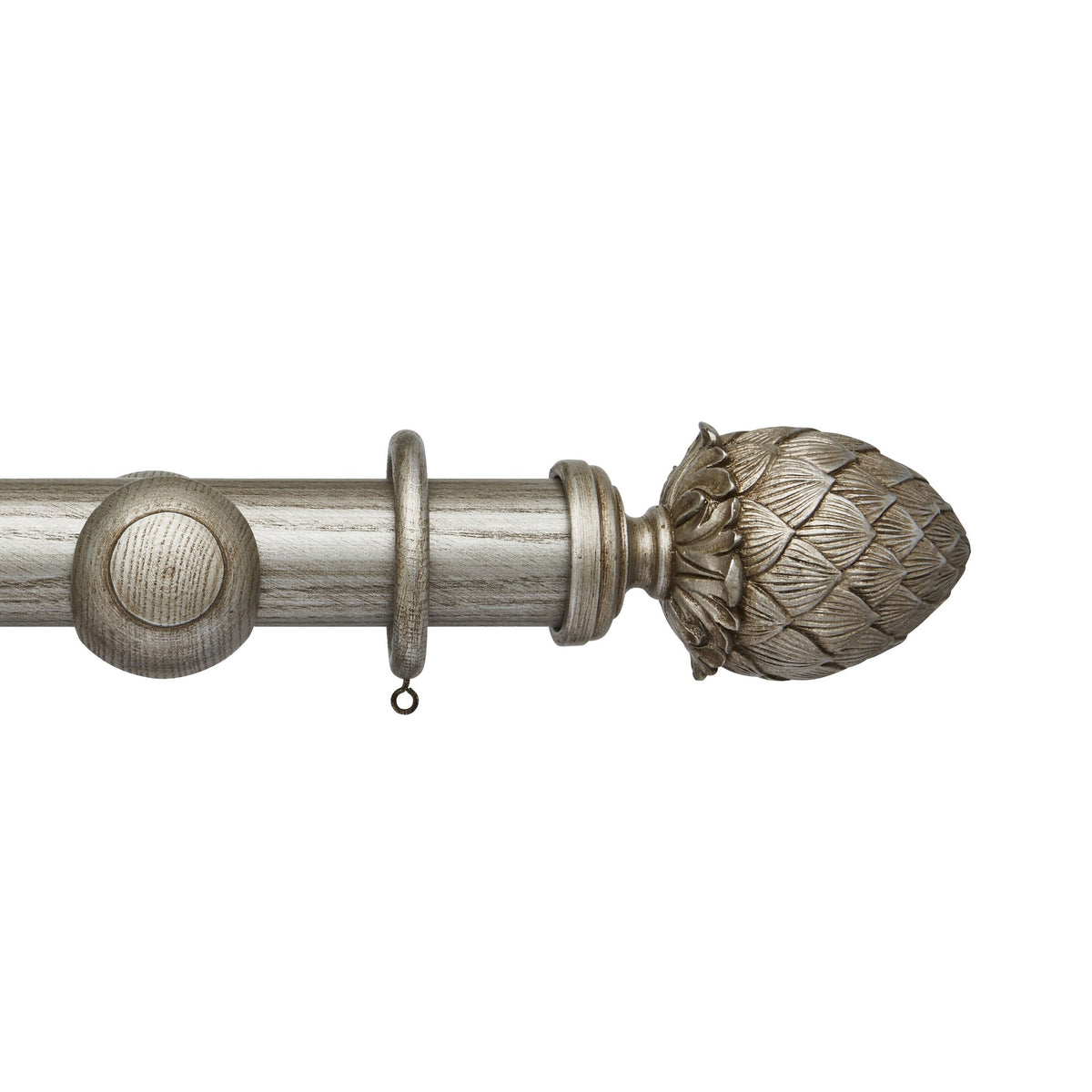Hallis Ashbridge Ashbridge 45mm Kew Pole Set Baroque Silver