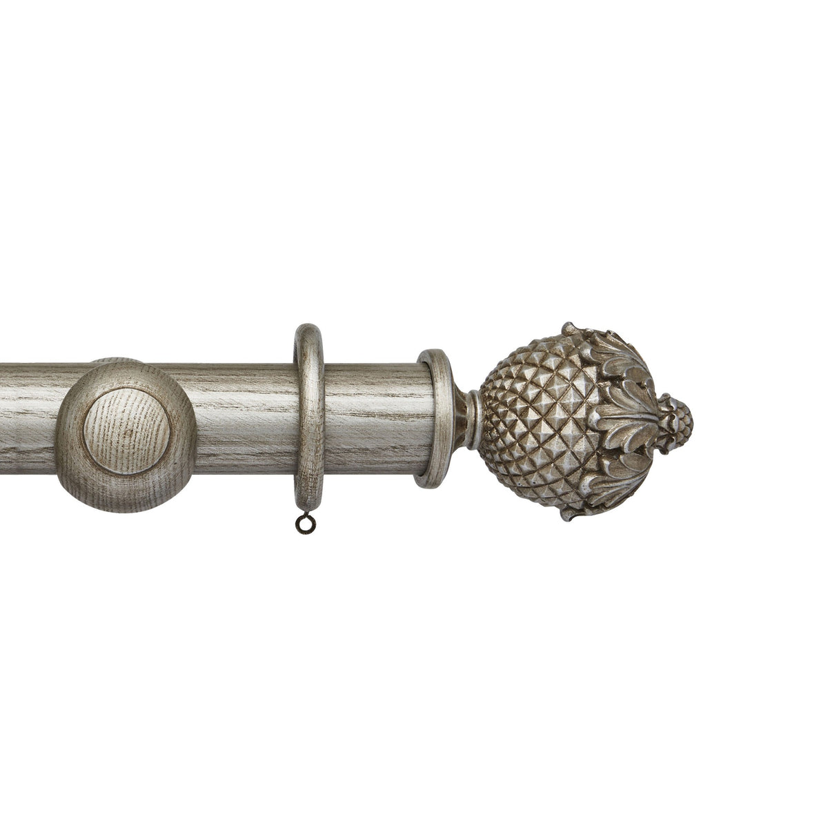 Hallis Ashbridge Ashbridge 45mm Botanical Pole Set Baroque Silver