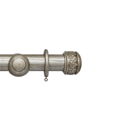 Hallis Ashbridge Ashbridge 45mm Claremont Pole Set Baroque Silver