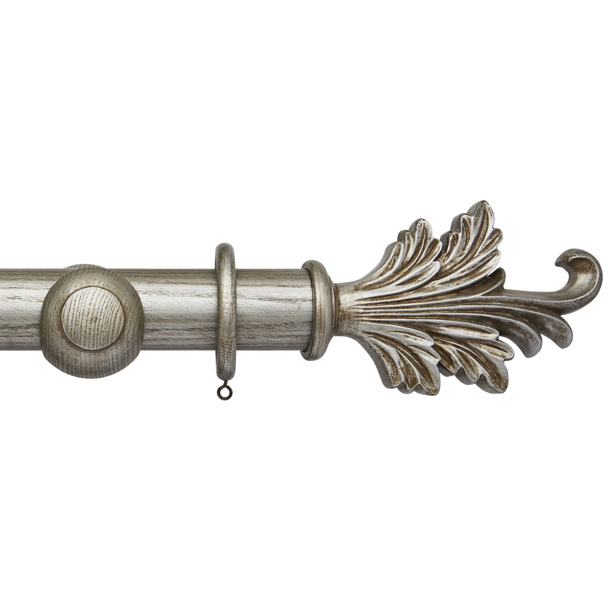 Hallis Ashbridge Ashbridge 45mm Tatton Pole Set Baroque Silver
