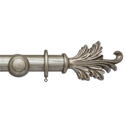 Hallis Ashbridge Ashbridge 45mm Tatton Pole Set Baroque Silver