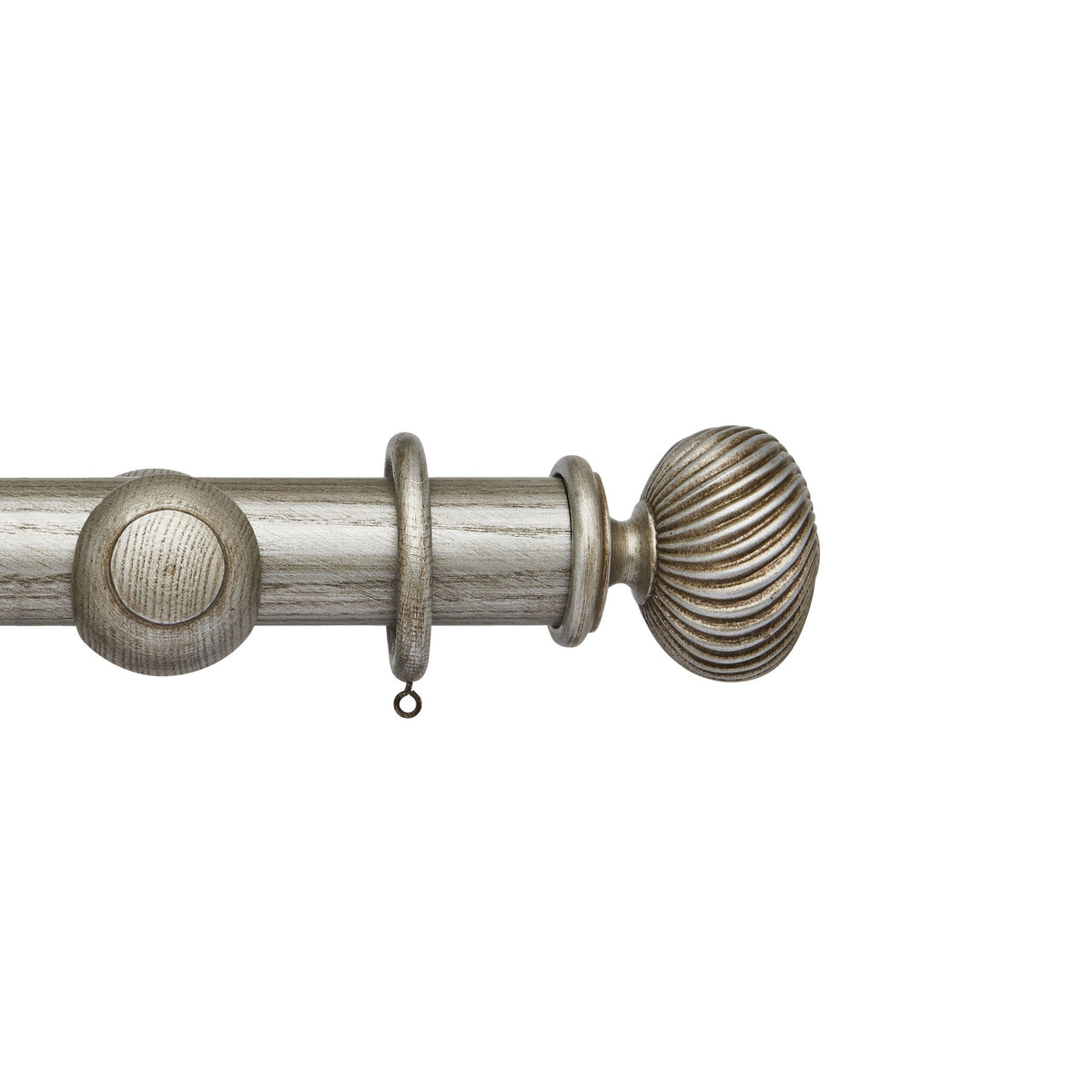 Hallis Ashbridge Ashbridge 45mm Sezincote Pole Set Baroque Silver