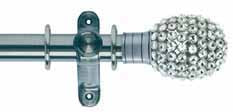 Clear Jewelled Bulb::Brushed Silver