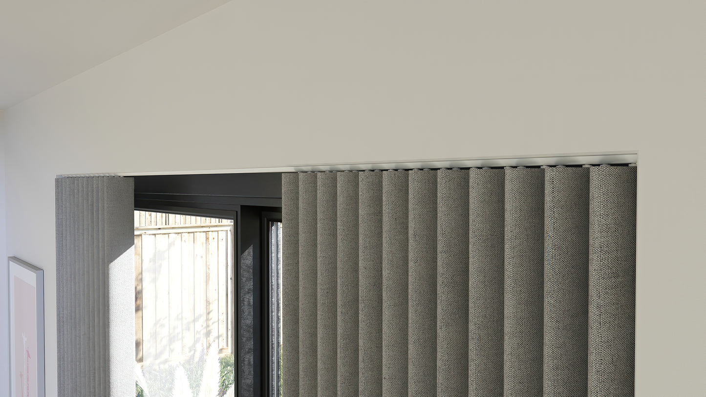 Speedy Discrete Curtain Track, glider detail