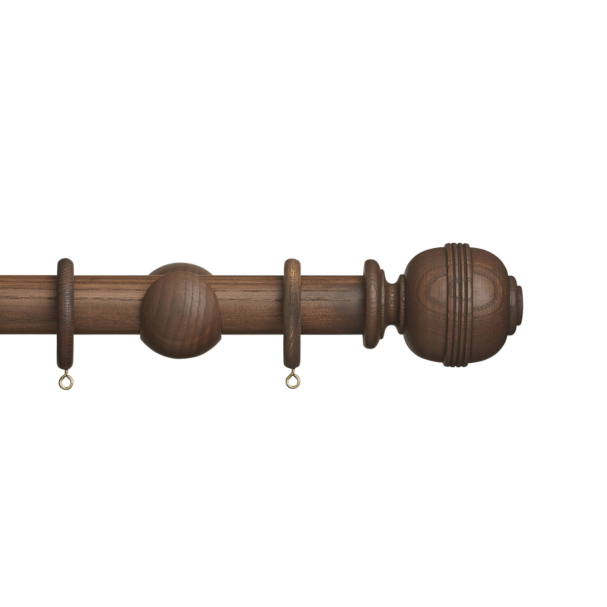 Hallis Eden Eden 35mm Ridged Ball Pole Set Cocoa