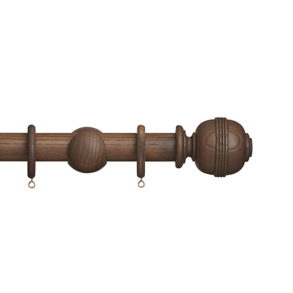 Hallis Eden Eden 35mm Ridged Ball Pole Set Cocoa
