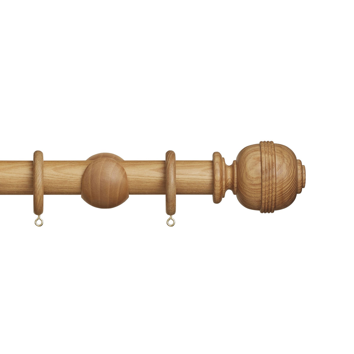 Hallis Eden Eden 35mm Ridged Ball Pole Set Natural Ash