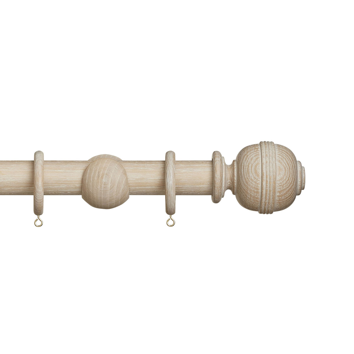 Hallis Eden Eden 35mm Ridged Ball Pole Set Oatmeal