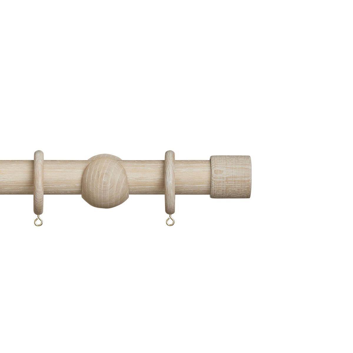 Hallis Eden Eden 35mm End Cap Pole Set Oatmeal