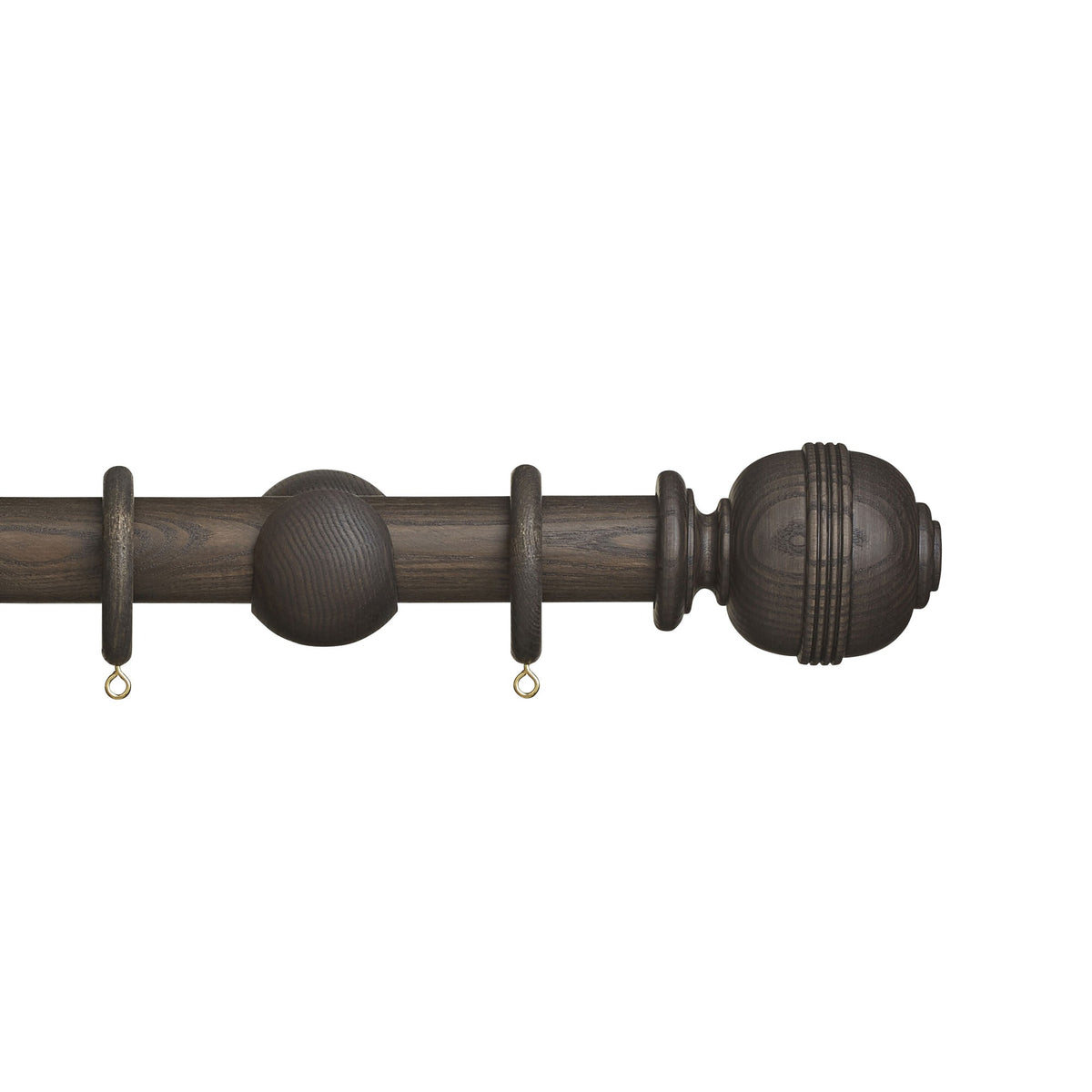 Hallis Eden Eden 35mm Ridged Ball Pole Set Umber