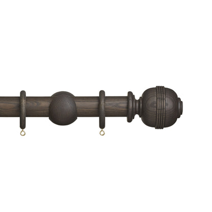 Hallis Eden Eden 35mm Ridged Ball Pole Set Umber