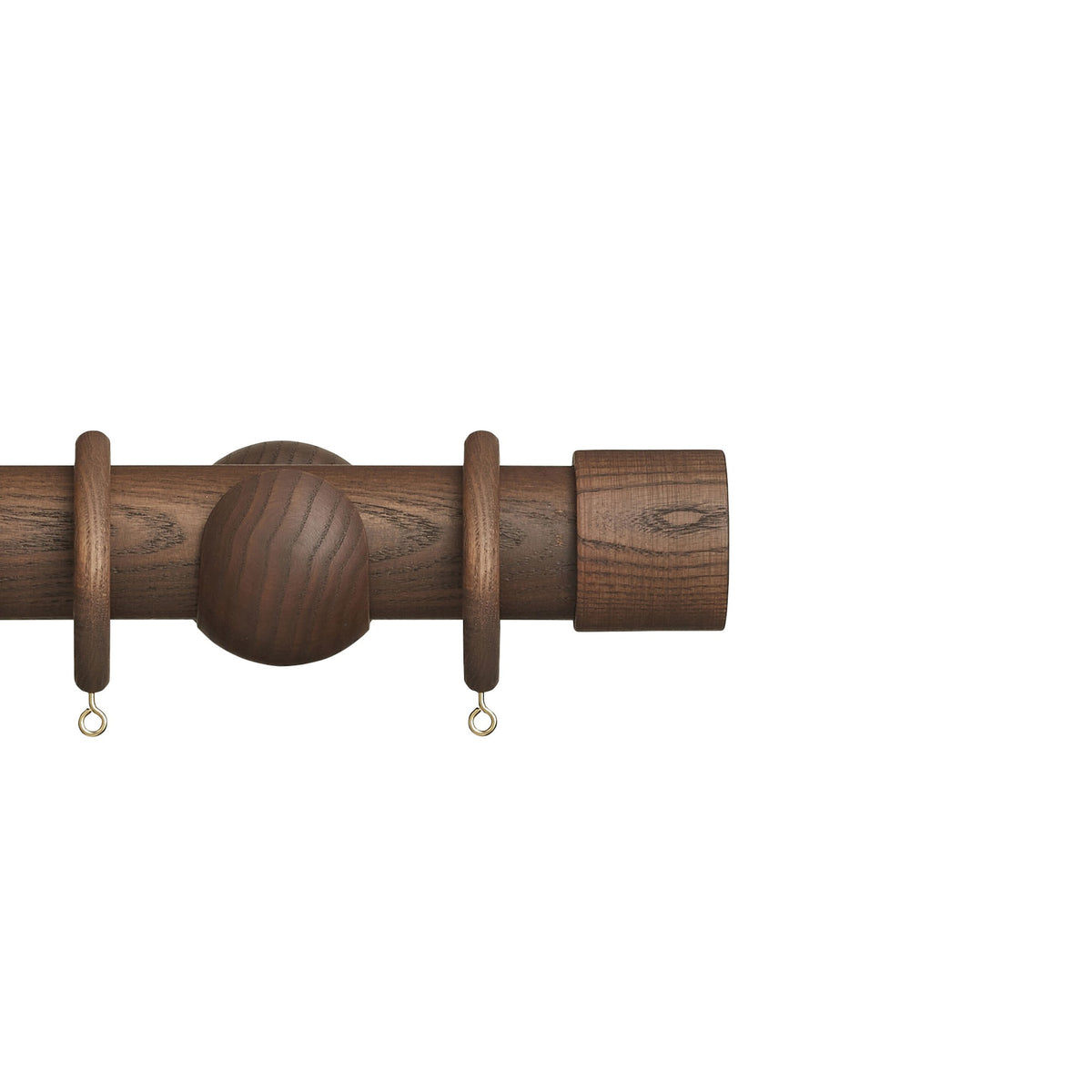 Hallis Eden Eden 45mm End Cap Pole Set Cocoa