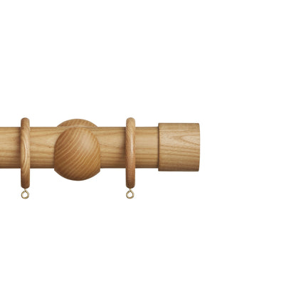 Hallis Eden Eden 45mm End Cap Pole Set Natural Ash