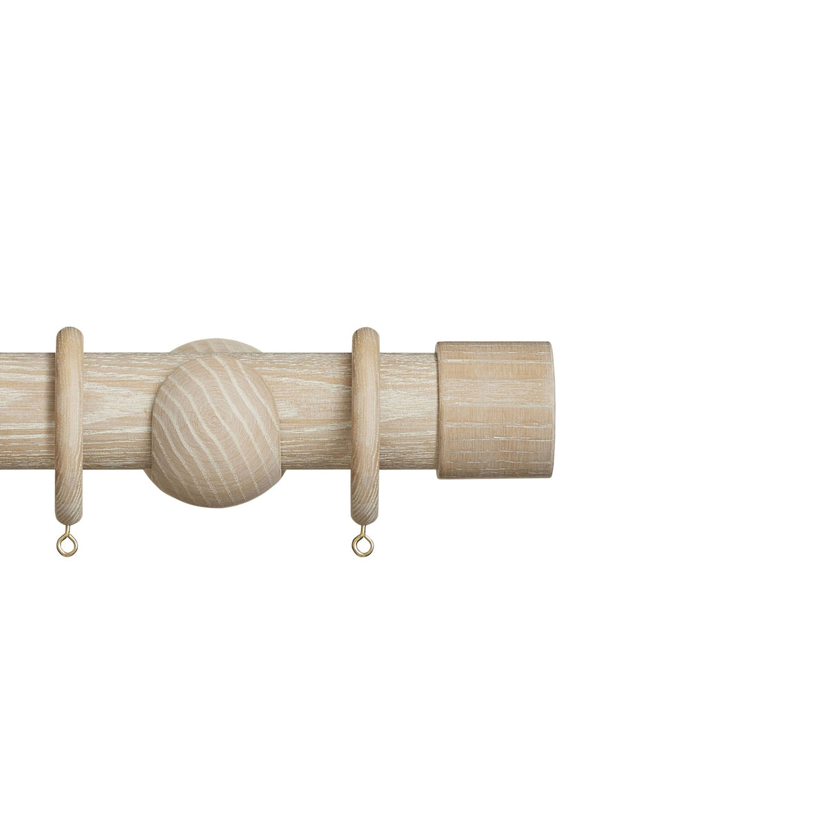 Hallis Eden Eden 45mm End Cap Pole Set Oatmeal