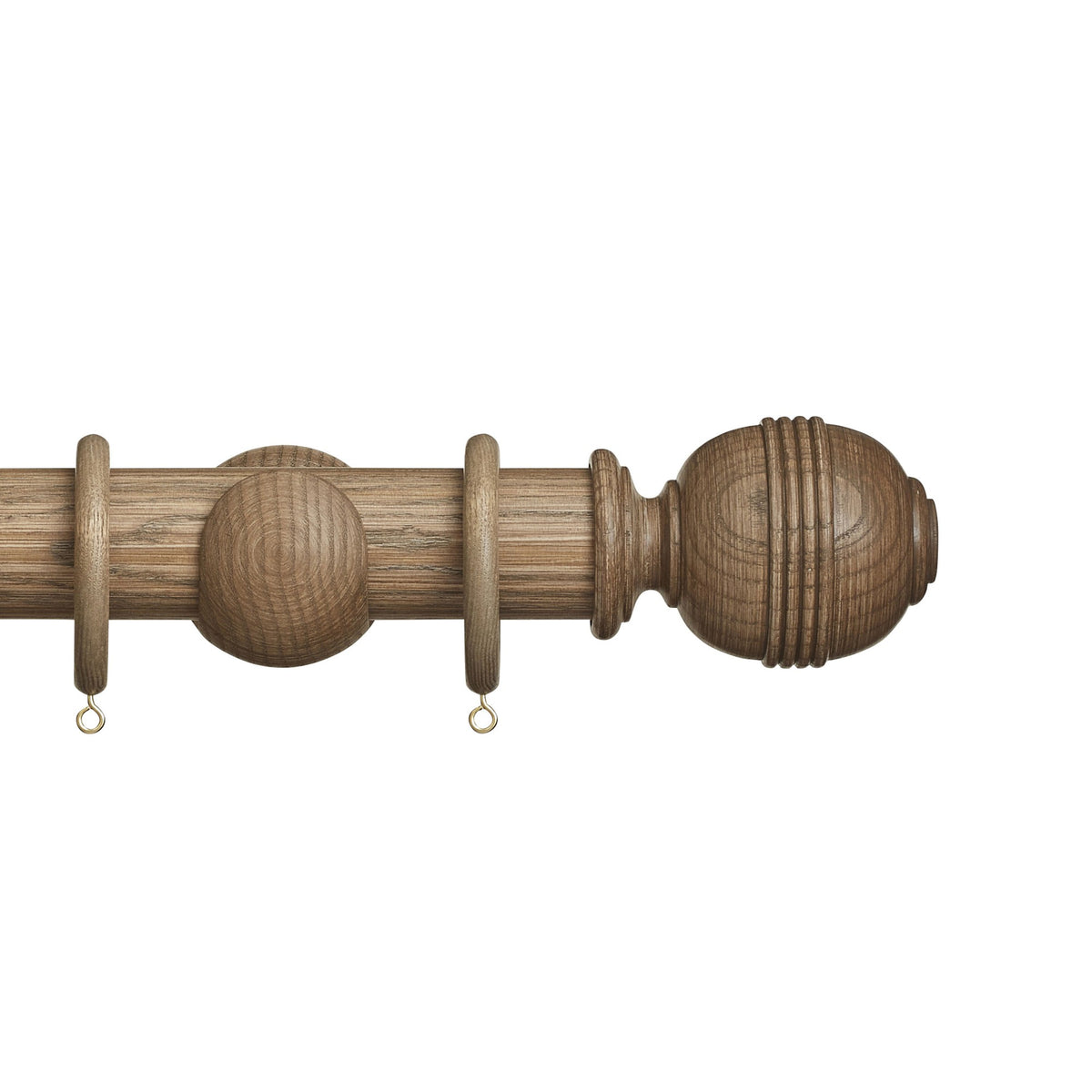 Hallis Eden Eden 45mm Ridged Ball Pole Set Sisal