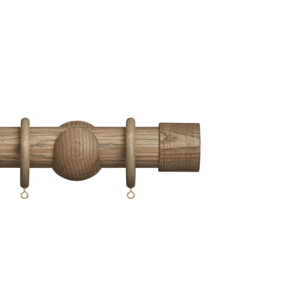 Hallis Eden Eden 45mm End Cap Pole Set Sisal