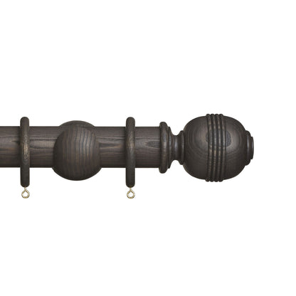 Hallis Eden Eden 45mm Ridged Ball Pole Set Umber