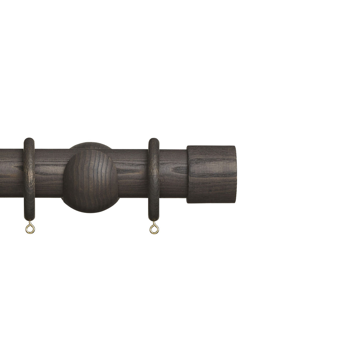 Hallis Eden Eden 45mm End Cap Pole Set Umber