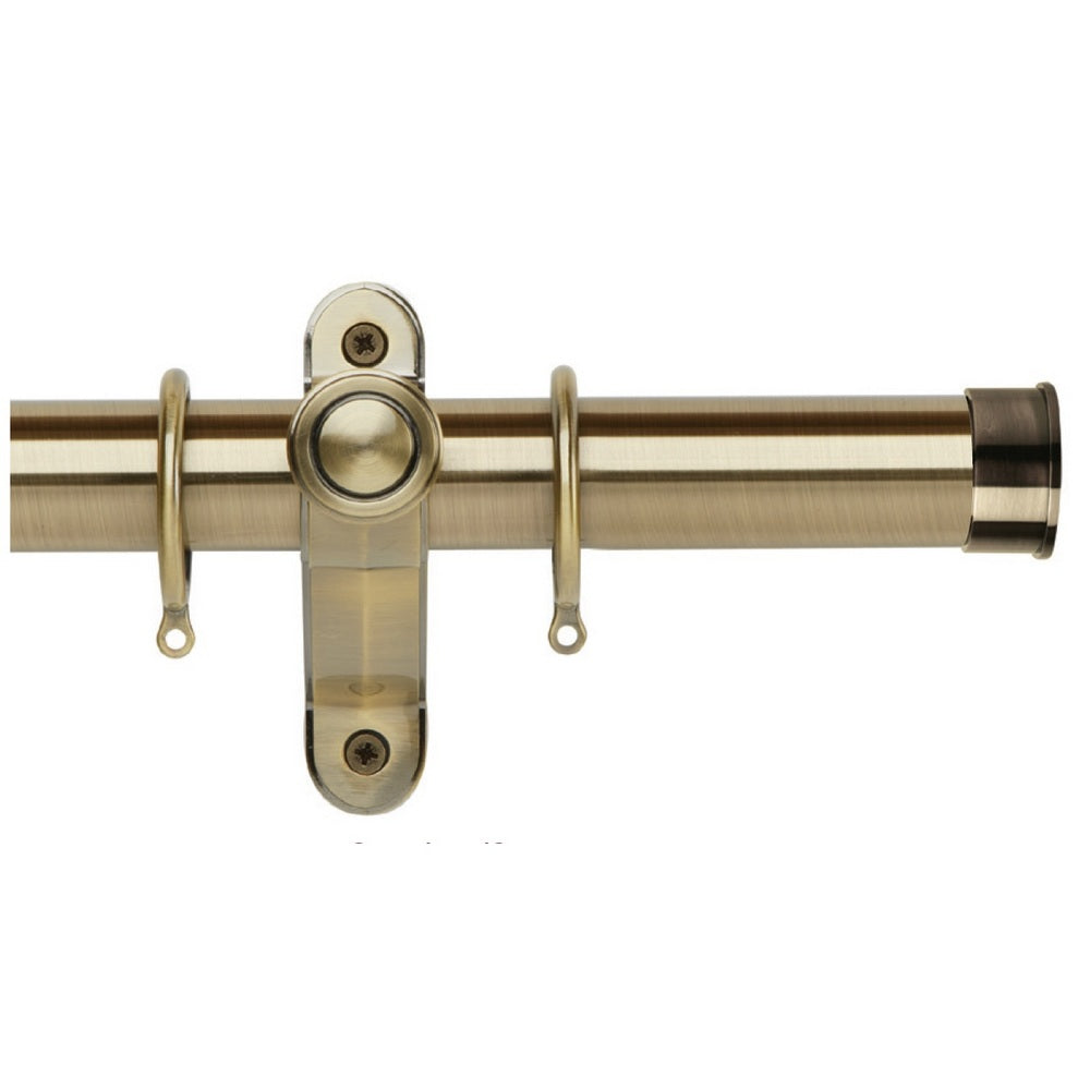 End Cap::Burnished Brass