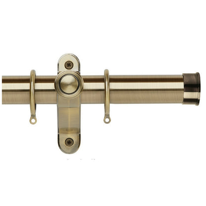 End Cap::Burnished Brass