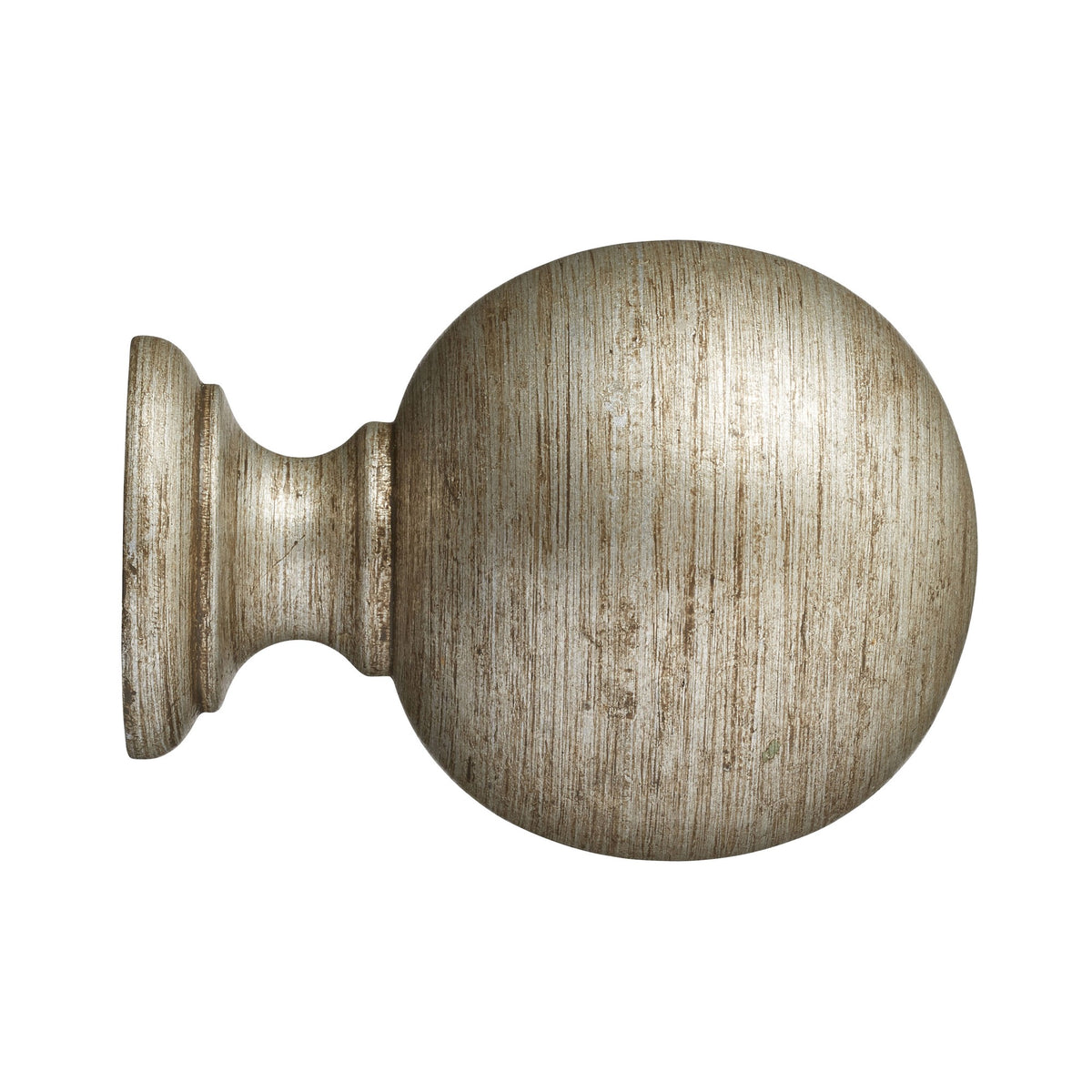 Hallis Museum Museum 35mm Antique Silver Plain Ball Finial