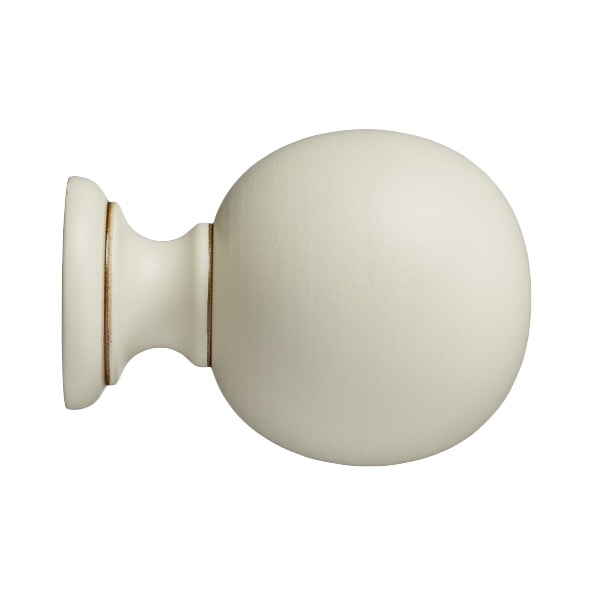 Hallis Museum Museum 35mm Antique White Plain Ball Finial