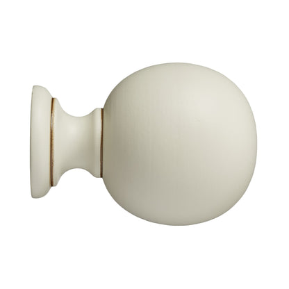Hallis Museum Museum 35mm Antique White Plain Ball Finial